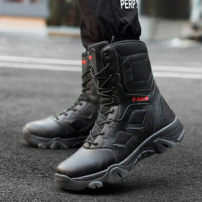 New Men Tactical Boots Winter Combat Ankle Anti-Slip Work Safety Shoes Special Force Army Boots Male Waterproof Motorcycle Shoe