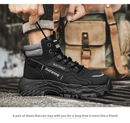 Working Shoes Men Mens Boots Offer Work Safety Shoes Military Man Tactical Boots Men Motorcycle Boot Men's Ankle Army Shooes