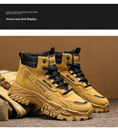 Working Shoes Men Mens Boots Offer Work Safety Shoes Military Man Tactical Boots Men Motorcycle Boot Men's Ankle Army Shooes