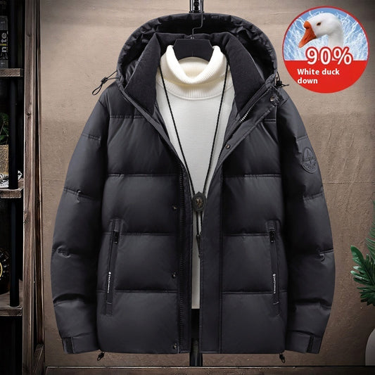 Hooded Thickened Warm Down Jacket Male