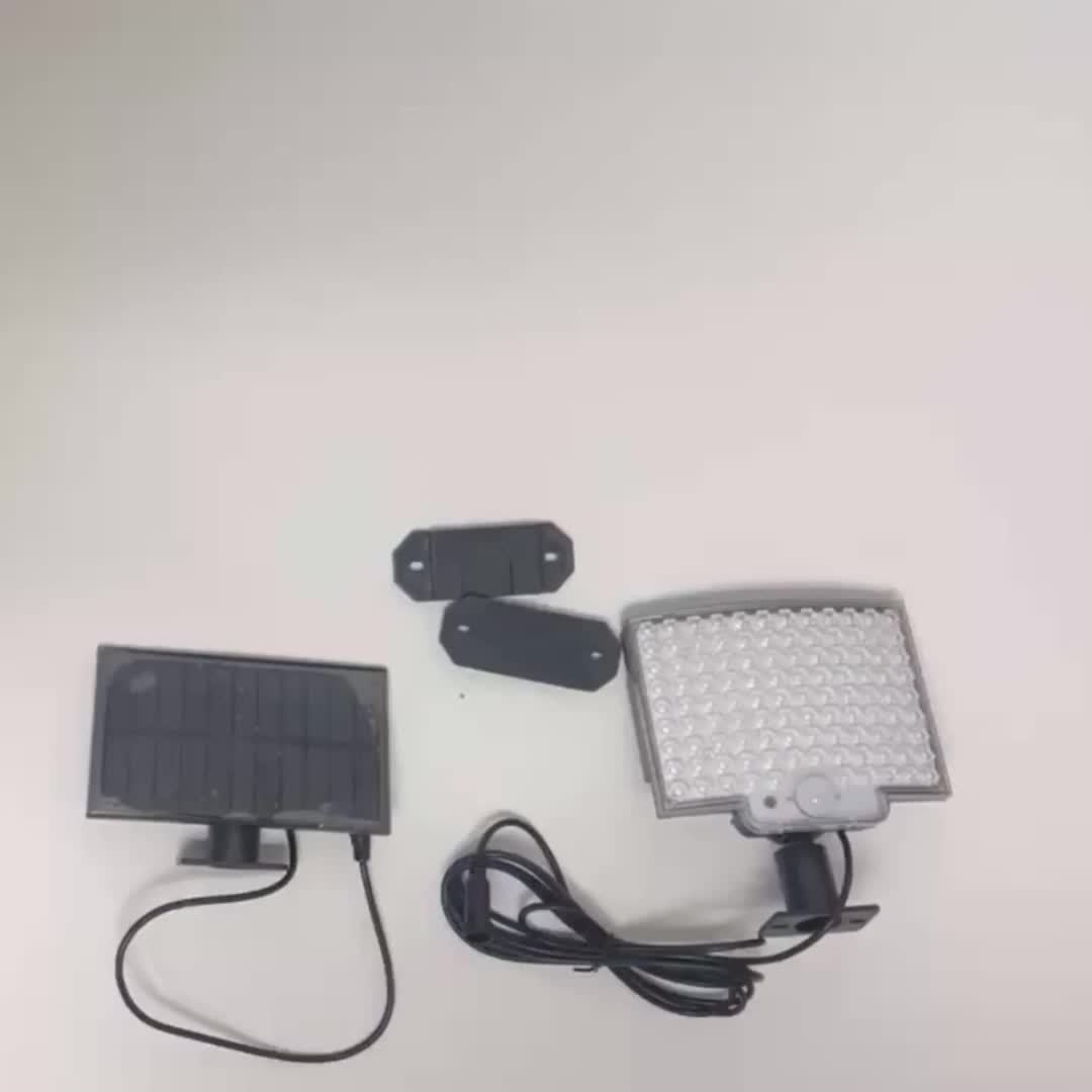 [Solar Wall Sconce] solar wall sconce, 106 LED solar outdoor light with motion sensor, adjustable angle, yard garden solar wall sconce with 110inch cable