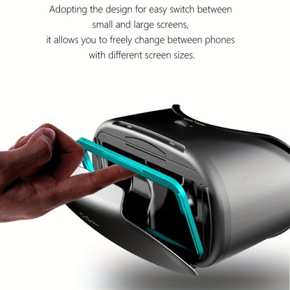 Surprise Gift: VR Glasses for Smartphones - 3D VR Headset with Adjustable Headband & Lenses, No Charging//Electronics, Compatible with iPhone/, PC/PS4/ Switch, Ultra-Realistic Private Cinema Experience, Plug & Play, Ideal for