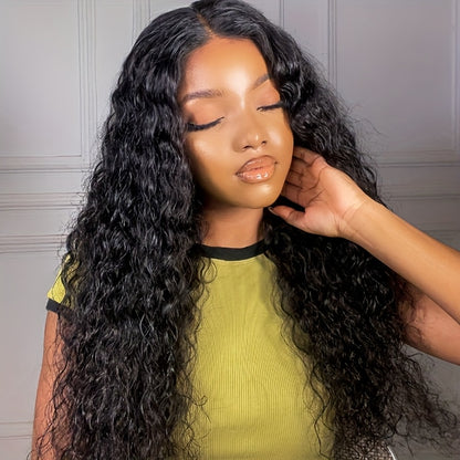 Wear And Go Glueless Wigs Human Hair Pre Plucked Pre Cut For Beginners Water Wave Lace Front Wigs Human Hair 4x4 Lace Frontal Water Wave Wig Human Hair Wigs For Black Women 50.8 cm