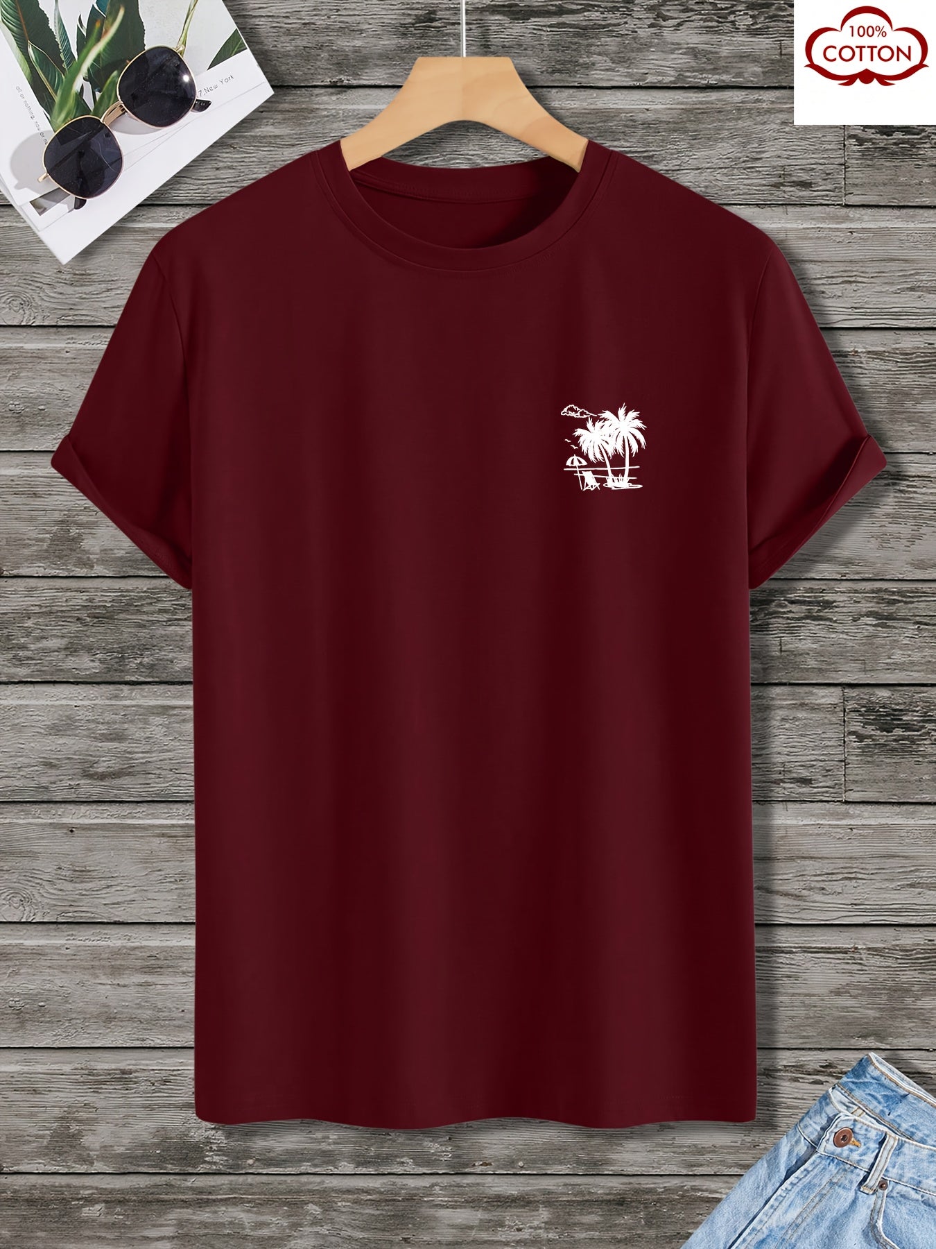 Men'S Heavyweight 210gsm 100% T-Shirt - White Crew Neck Casual Everyday & Formal Tee - Soft Breathable Fabric for Beach, Office, Parties - Minimalist Everyday Essential Wardrobe Staple, Beach T Shirt, Party Attire, Simple Des