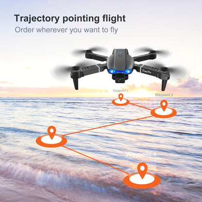 E99 Drone with One-Click Takeoff, 360° Flip & Navigation - Foldable Wings, 50M Altitude, 4M/S Speed, 6-8Min Flight Time, Outdoor Adventure Drone with Remote Control, Durable & Portable Design