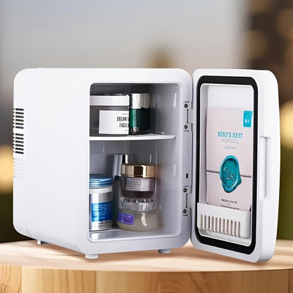 4L Car Refrigerator & Mini Fridge Dual-Purpose – Portable Cooler/Warmer for Commute, Lightweight, Low Noise, Energy-Efficient, USB Powered, Digital Display – Ideal for Travel & Daily Use