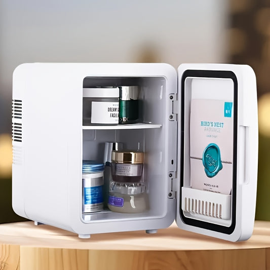 4L Car Refrigerator & Mini Fridge Dual-Purpose – Portable Cooler/Warmer for Commute, Lightweight, Low Noise, Energy-Efficient, USB Powered, Digital Display – Ideal for Travel & Daily Use