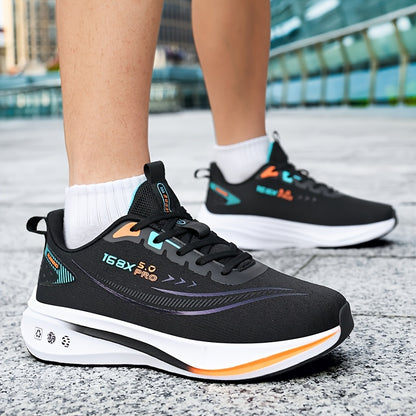 Men's Running Sneakers – Lightweight and Breathable, Soft Cushioned Outsole for Road & Trail Use Multi-Functional Non Slip Shoes Suitable for Marathon Triatlon Off-Road Cycling Gym Aerobics Hiking Mountaineering Daily Wear