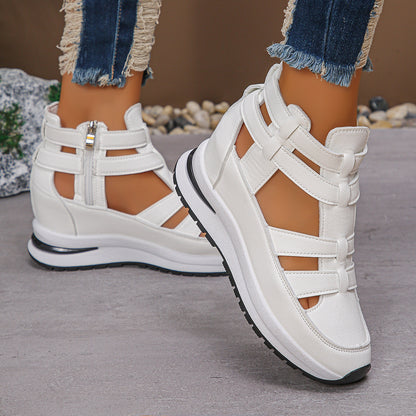 Women's Close-toed Hollow-out Sandals Summer Fashion Platform Shoes