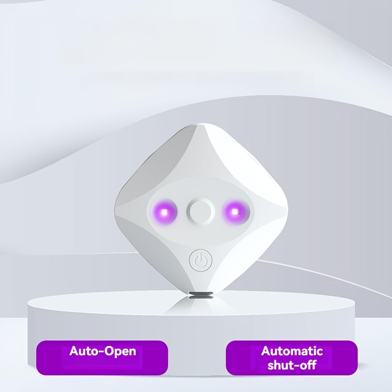 Smart Toilet Cleaner 1pc Toilet Purifier + 1pc Double-Sided Tape USB Charging LED Toilet Light Multifunctional Portable UVC System Easy Installation, Suitable for Home Bathroom and Business Travel