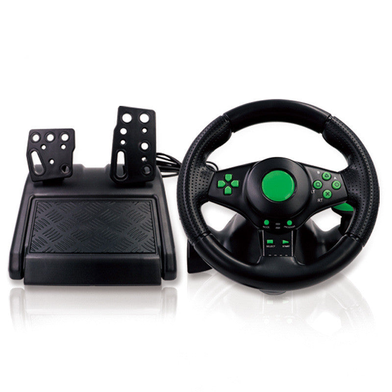 Game Console 4 In 1 USB Vibrating Steering Wheel