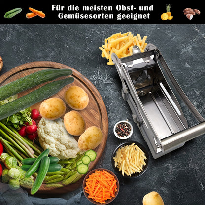 Vegetable Cutter, French Fries Cutter, Stainless Steel Fruit Cutter, Potato Chipper, Potato Slicer, Vegetable Chopper, Onion Chopper, Food Chopper, Chopper Potato Carrot Cucumber, Kitchen Supplies, Kitchen Gadgets, Kitchen Ac