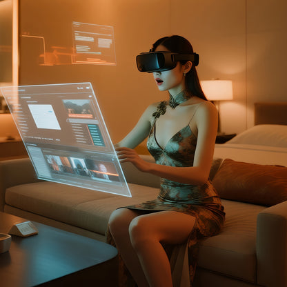 Surprise Gift: VR Glasses for Smartphones - 3D VR Headset with Adjustable Headband & Lenses, No Charging//Electronics, Compatible with iPhone/, PC/PS4/ Switch, Ultra-Realistic Private Cinema Experience, Plug & Play, Ideal for