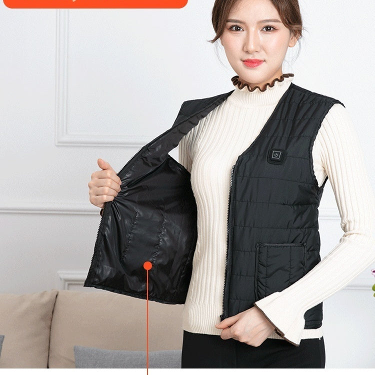 Heating Vest Three-gear Electric Heating Temperature Control Warm Men And Women