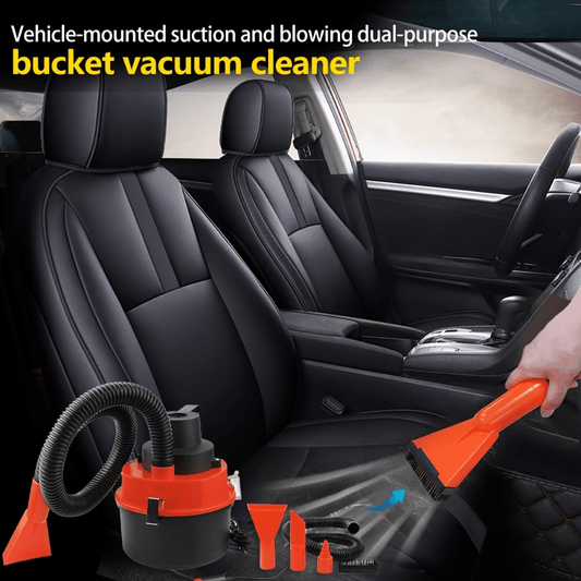 Heavy-Duty Industrial Vacuum Cleaner - 1600Pa Powerful suction, with Car Power Outlet - for Carpet, Auto Interior, Upholstery, Tight Spaces - Portable Floor and Car Cleaning - No Battery Needed - Ideal for Home, Auto Detailin