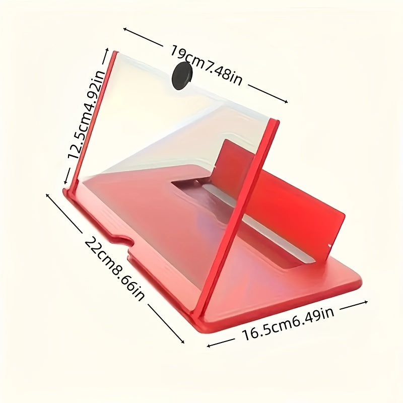 Phone Screen Magnifier Stand - Instantly Turns Your Phone into a Tablet for Easier Movie Watching, Hands-Free & Eye-Friendly Design with Foldable Portability